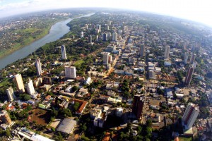 Vista aérea de Foz do Iguaçu